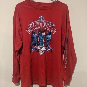 MLB Philadephia Phillies 2008 National League Champions Long Sleeve Tee Shirt XL
